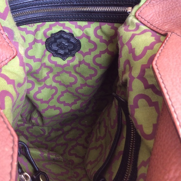 🛑SOLD🛑 OrYany ‘Amanda’ Black/Brown Leather Shoulder Bag. - Picture 5 of 8